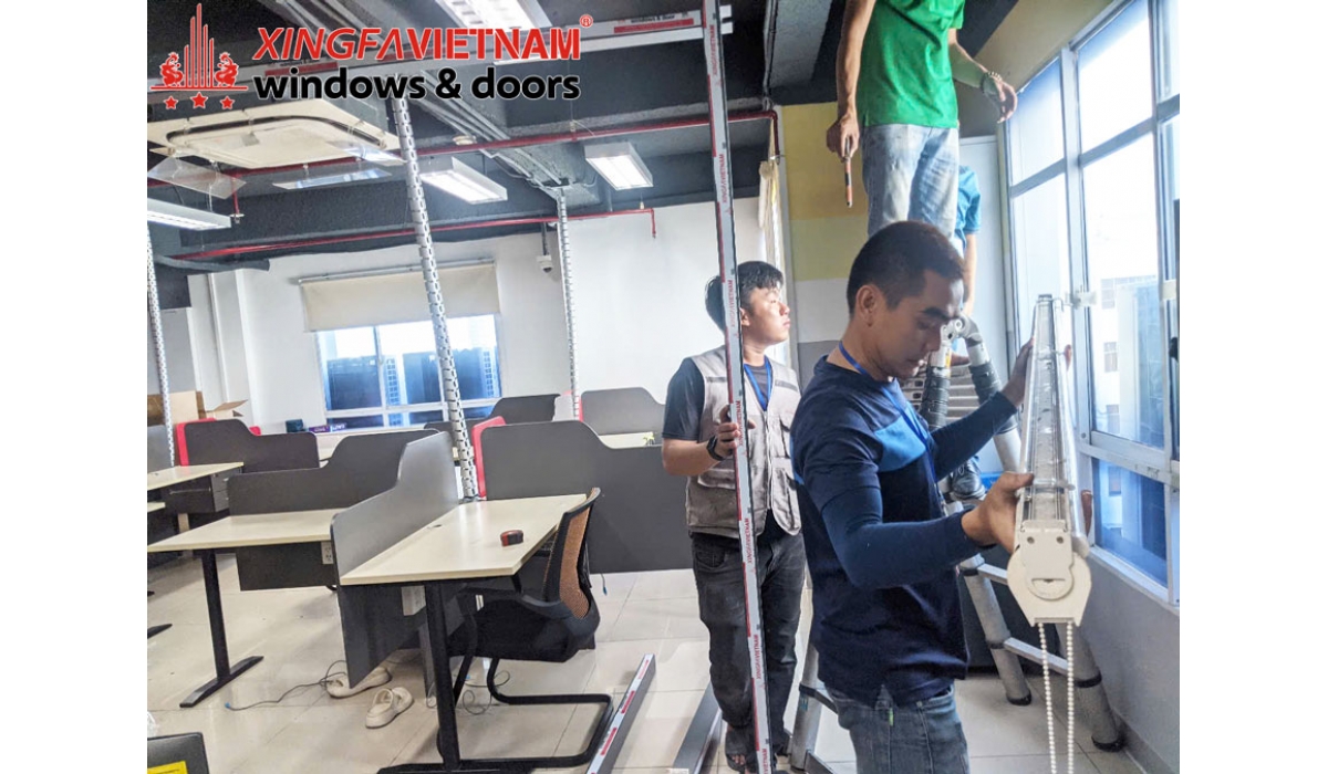 Bàn giao công trình lắp đặt vách ngăn văn phòng – Công ty SPS tại Công Viên Phần Mềm Quang Trung