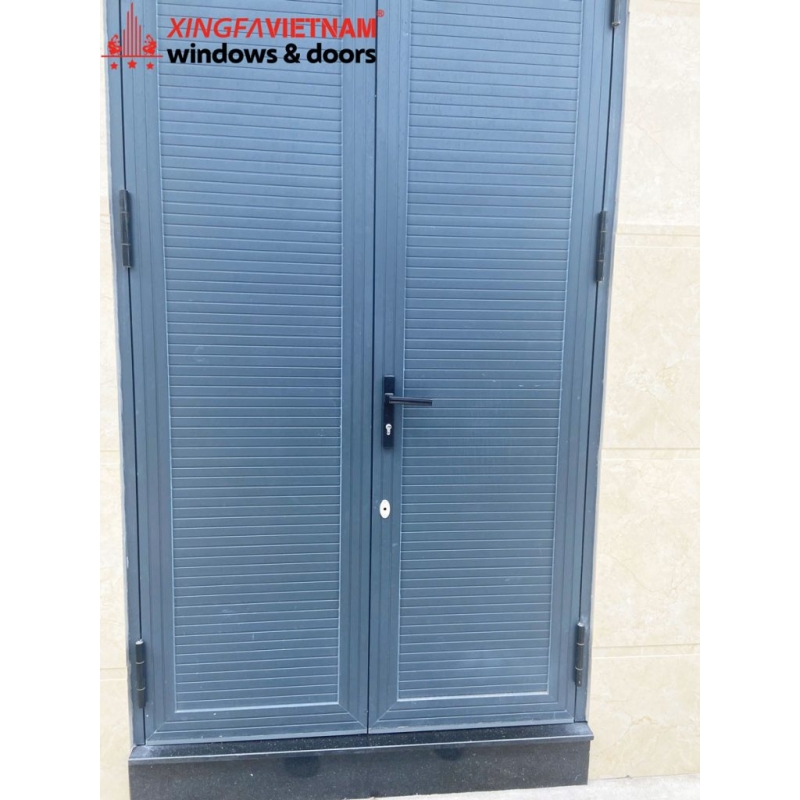 Cửa đi 2 cánh mở quay Nhôm Lamri Xingfa Quảng Đông Chính Hãng