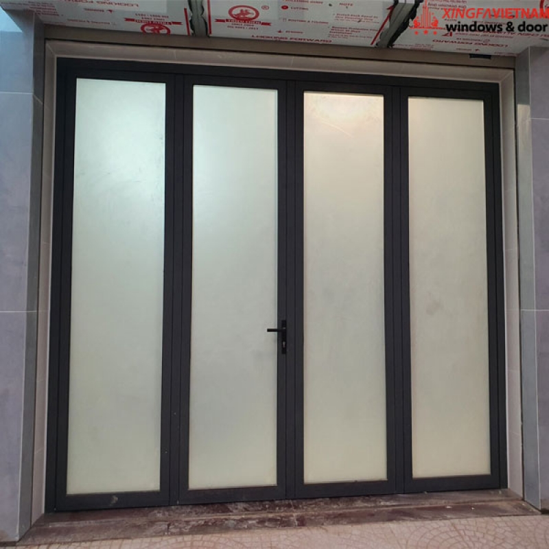 Cửa đi mở quay 4 cánh nhôm Xingfa Quảng Đông chính hãng