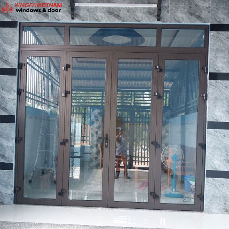 Cửa đi mở quay 4 cánh nhôm Xingfa Quảng Đông chính hãng