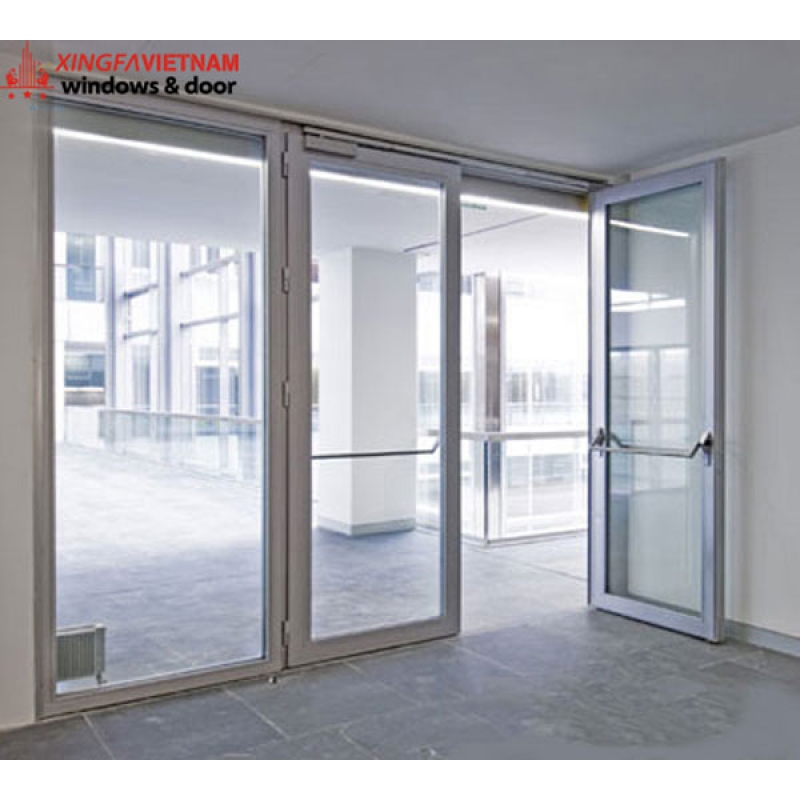 Cửa đi mở quay 3 cánh nhôm Xingfa Quảng Đông chính hãng