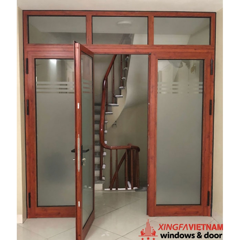 Cửa đi mở quay 3 cánh nhôm Xingfa Quảng Đông chính hãng