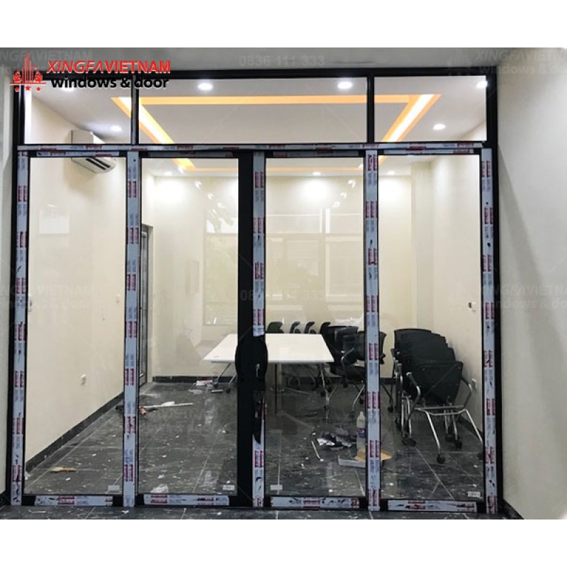 Cửa đi mở trượt 4 cánh nhôm Xingfa Quảng Đông chính hãng