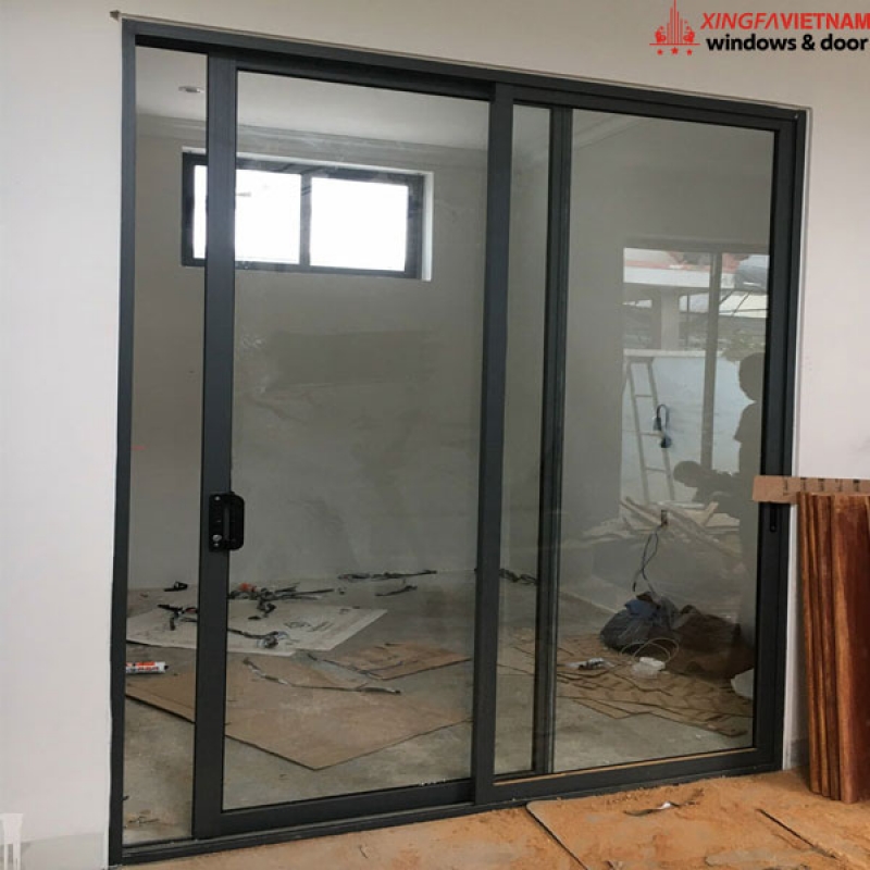 Cửa đi mở trượt 1 cánh nhôm Xingfa Quảng Đông chính hãng
